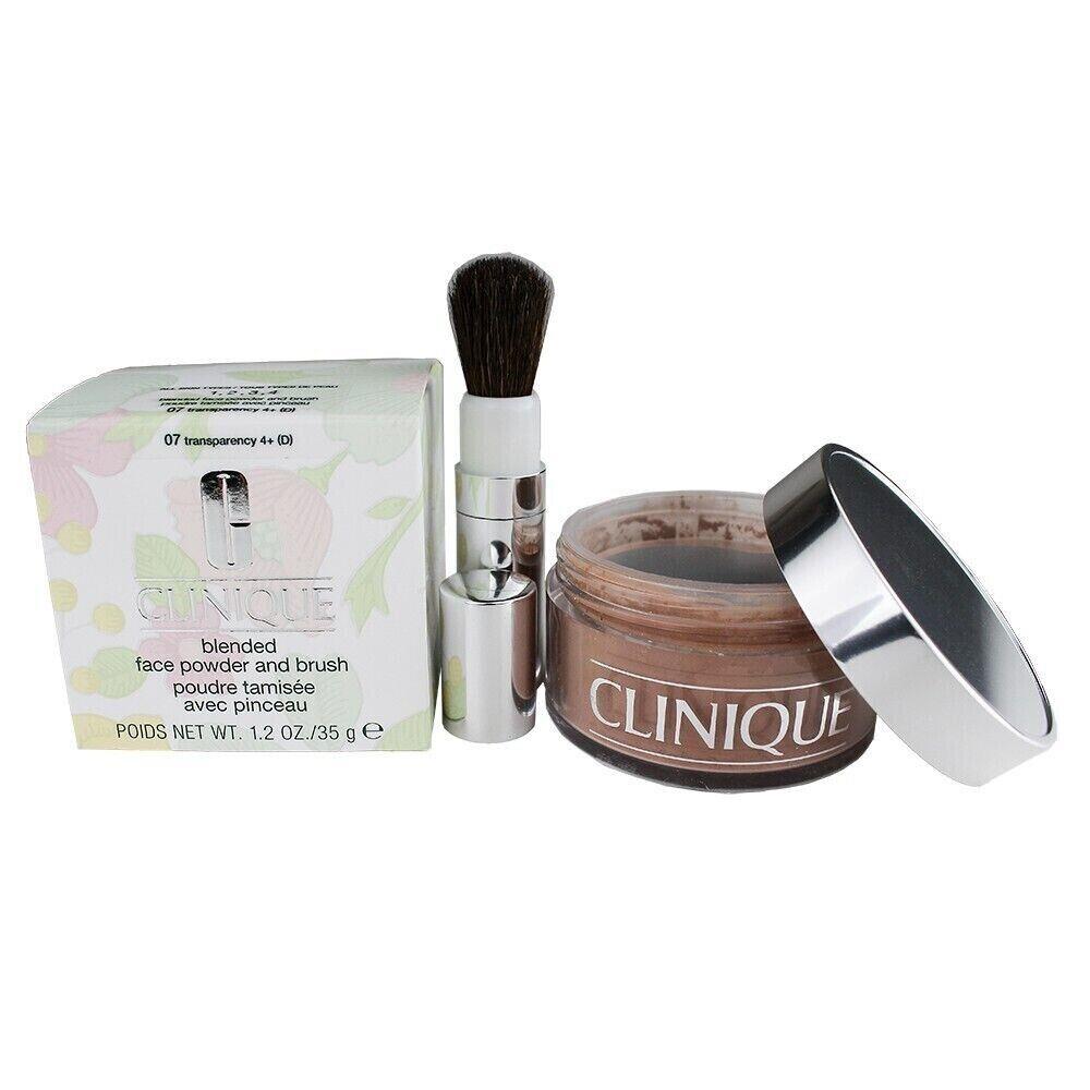 Clinique Blended Face Powder and Brush 07 Transparency 4 D 1.2 oz / 35 g