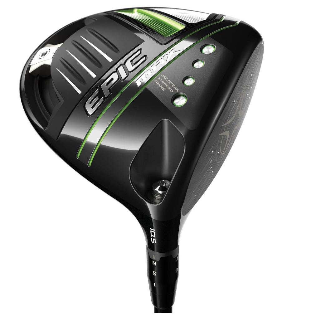 Callaway 2021 Epic Max Driver 9 /hzrdus Smoke Green 50/Regular Flex/rh - Green