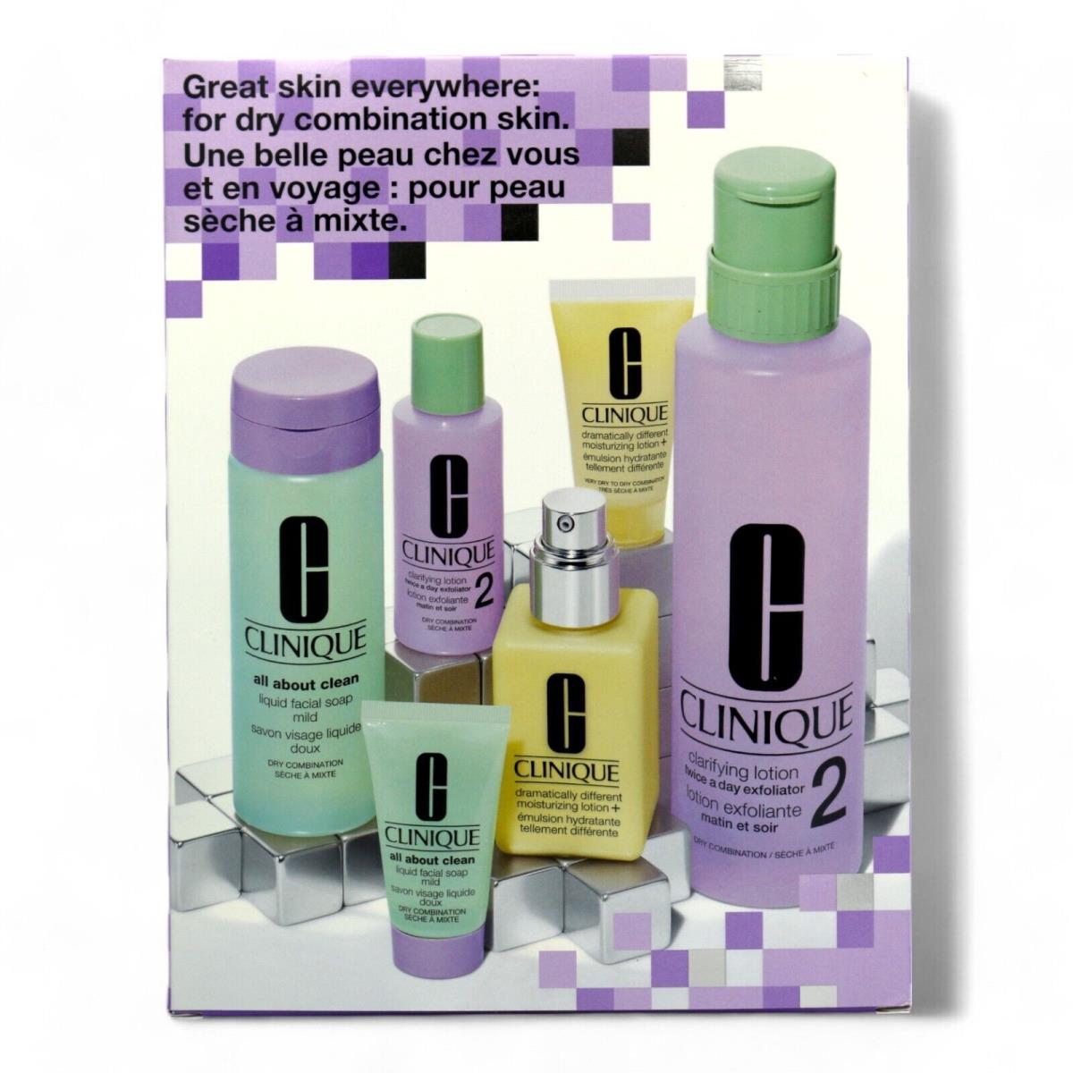 Clinique 2 Great Skin Everywhere For Dry Combination Skin 6 Piece Set