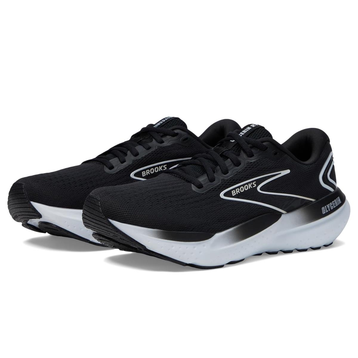 Woman`s Sneakers Athletic Shoes Brooks Glycerin 21 - Black/Grey/White