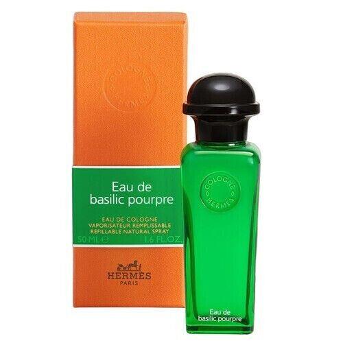 Eau DE Basilic POURPRE-HERMES-EDC-SPRAY-1.6 OZ-50 Ml-authentic-made IN France