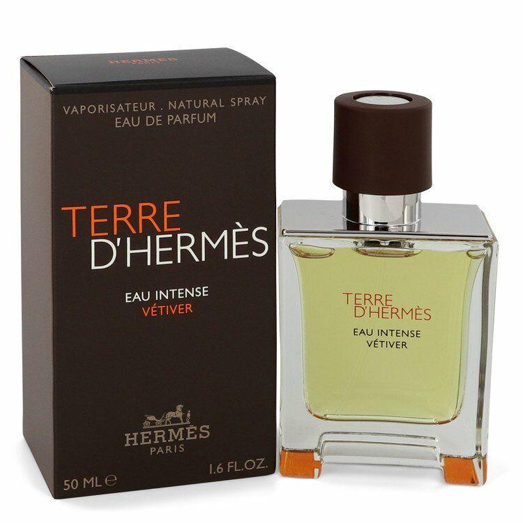 Terre D`hermes Eau Intense Vetiver by Hermes 1.7 oz Edp Spray For Men