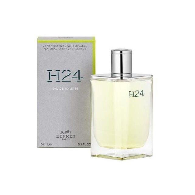 H24 Hermes 3.4 oz Edt Spray Refillable Mens Cologne 100 ml