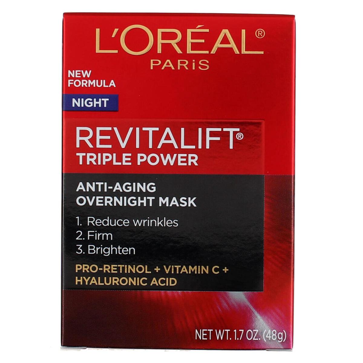 2 Pack L`oreal Paris Revitalift Overnight Mask 9.3 oz