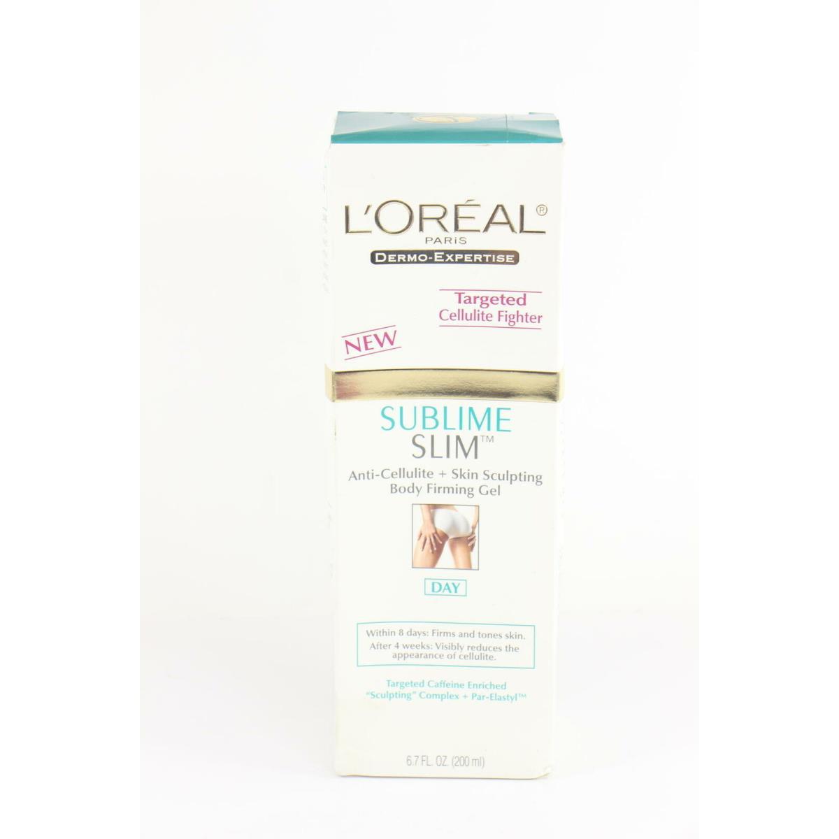 L`oreal Sublime Slim Anti-cellulite Body Firming Day Gel 6.7 oz U46