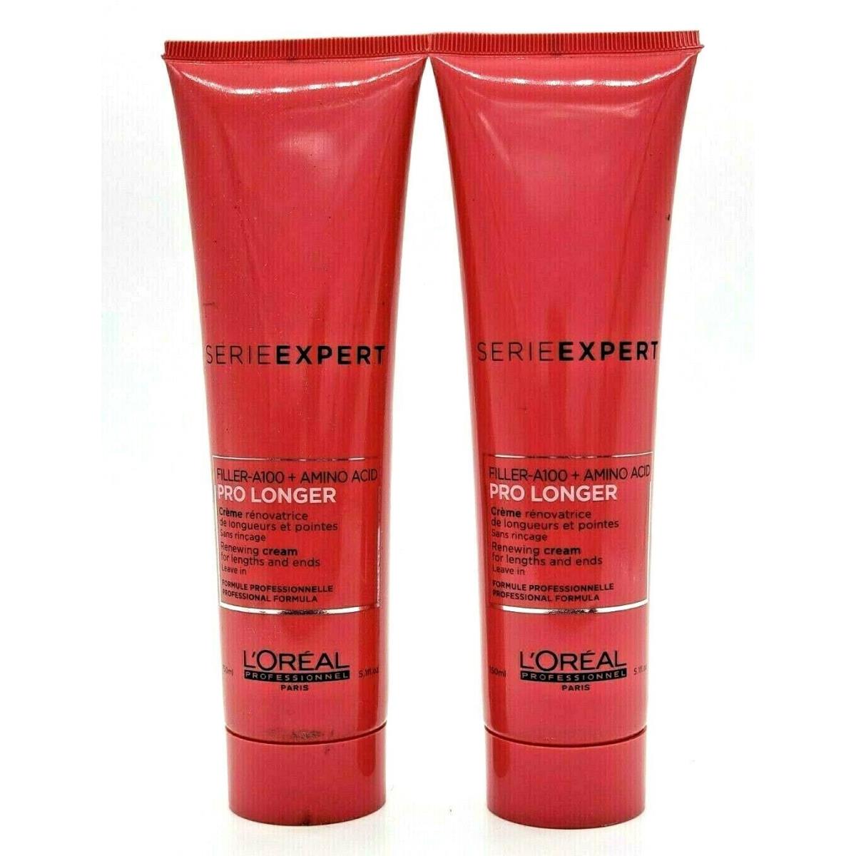 L`oreal Pro Longer Filer-A100 + Amino Acid Renewing Cream 5.1 oz - Pack of 2