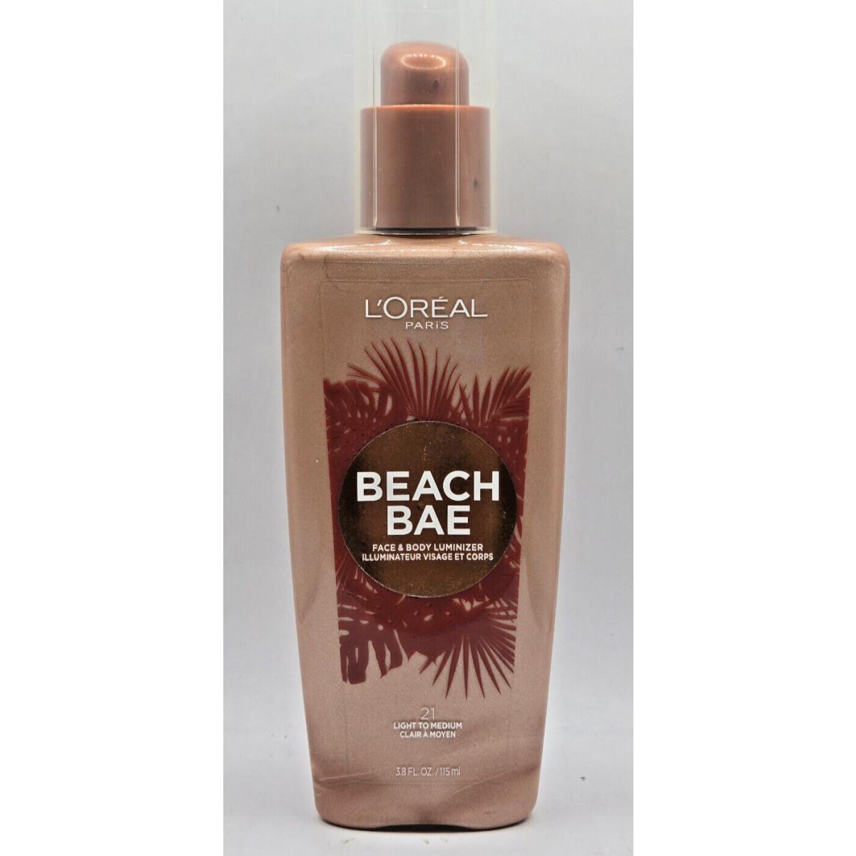 L`oreal Beach Bae Face Body Luminizer 21 Light - Medium 3.8oz 115ml