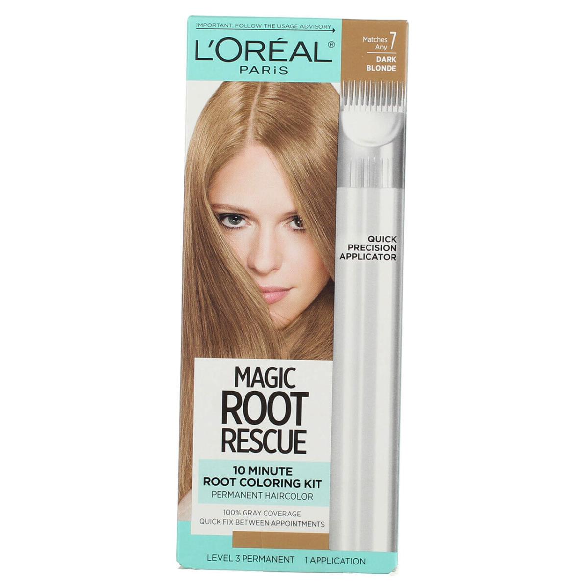 6 Pack L`oreal Paris Magic Root Rescue Permanent Hair Color Dark Blonde 7