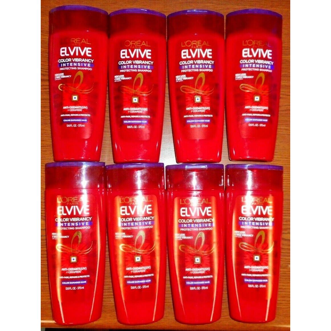 Lot OF 8 Loreal Elvive Color Vibrancy Intensive Protecting Shampoo 12.6oz Each