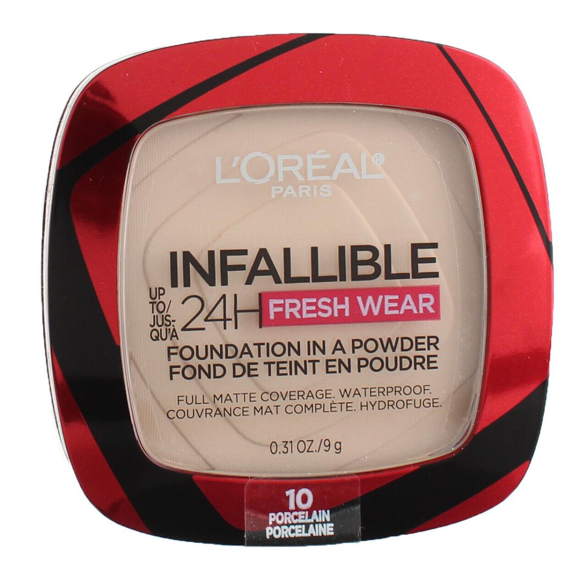 6 Pack L`oreal Paris Infallible 24 H Fresh Wear Foundation Porcelain 010