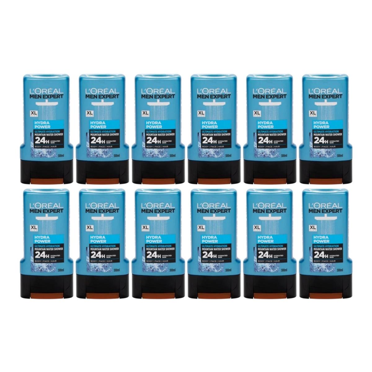 L`oréal L`or al Hydra Power Ultimate Hydration Mountain Water Shower 300ml Pack of 12