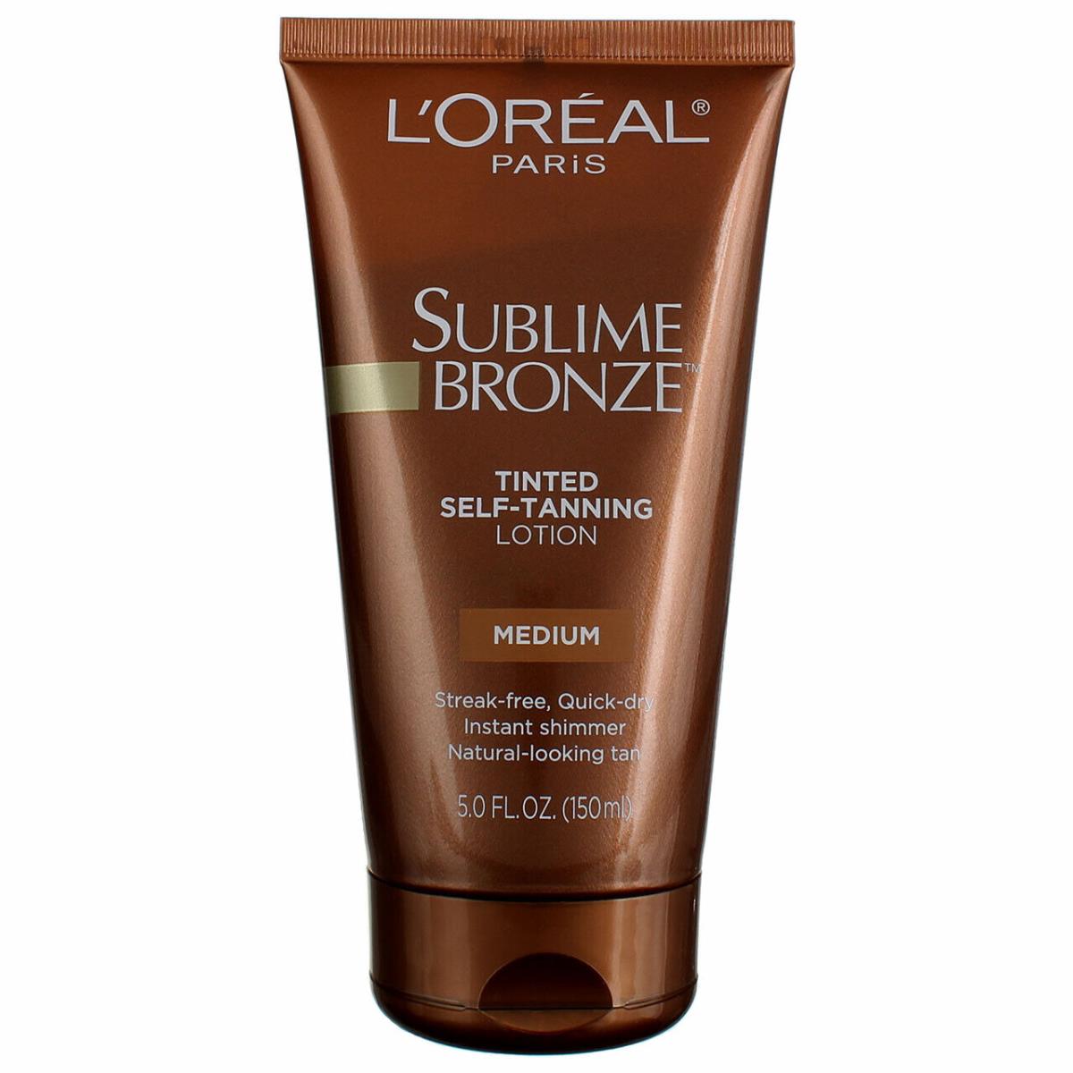 6 Pack L`oreal Paris Sublime Bronze Tinted Self-tanning Lotion Medium 5 fl oz