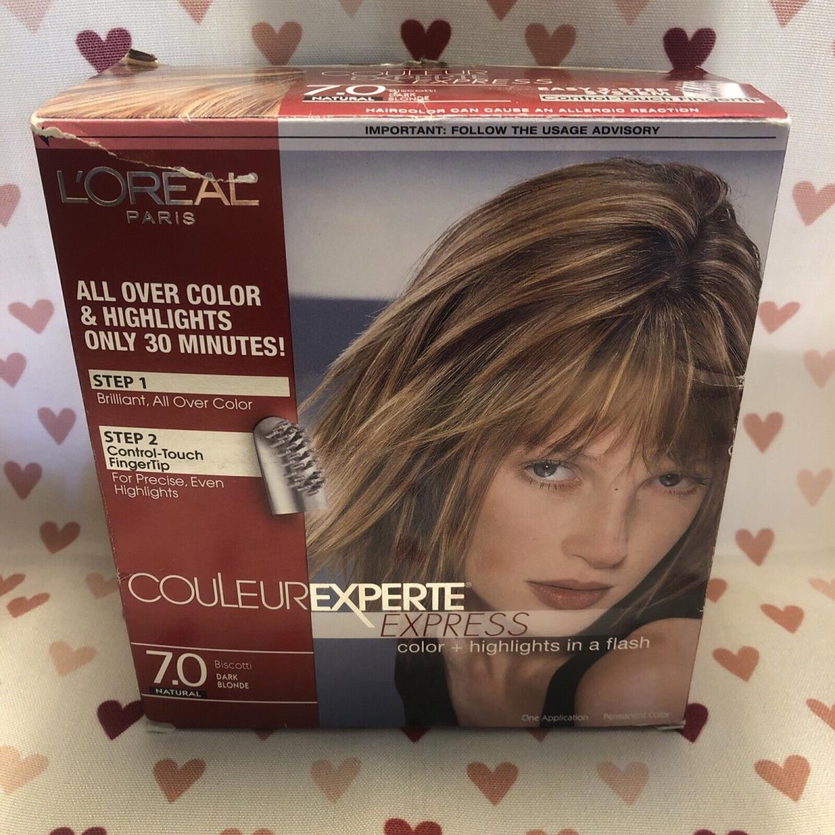 L`oréal L Oreal 7.0 Biscotti Dark Blonde Dye Women`s Couleur Experte Express Hair Color