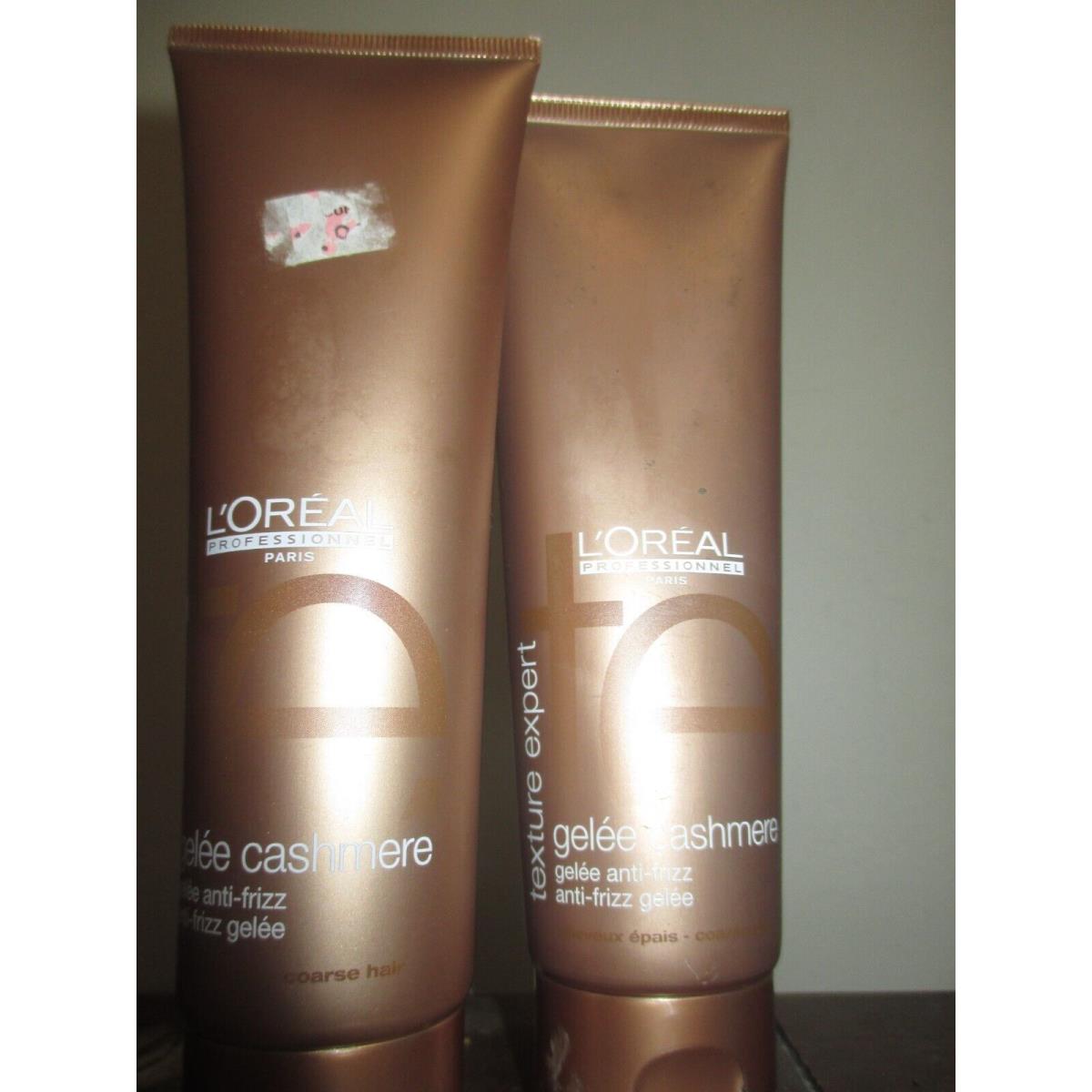 L`oréal 2x L Oreal Texture Expert Gelee Cashmere Anti Frizz Styling Gelee Gel 5 oz