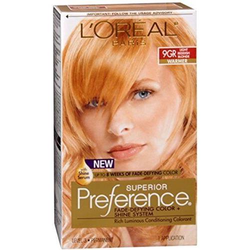 L`oreal Superior Preference - 9GR Light Reddish Blonde Warmer 1 Each Pack