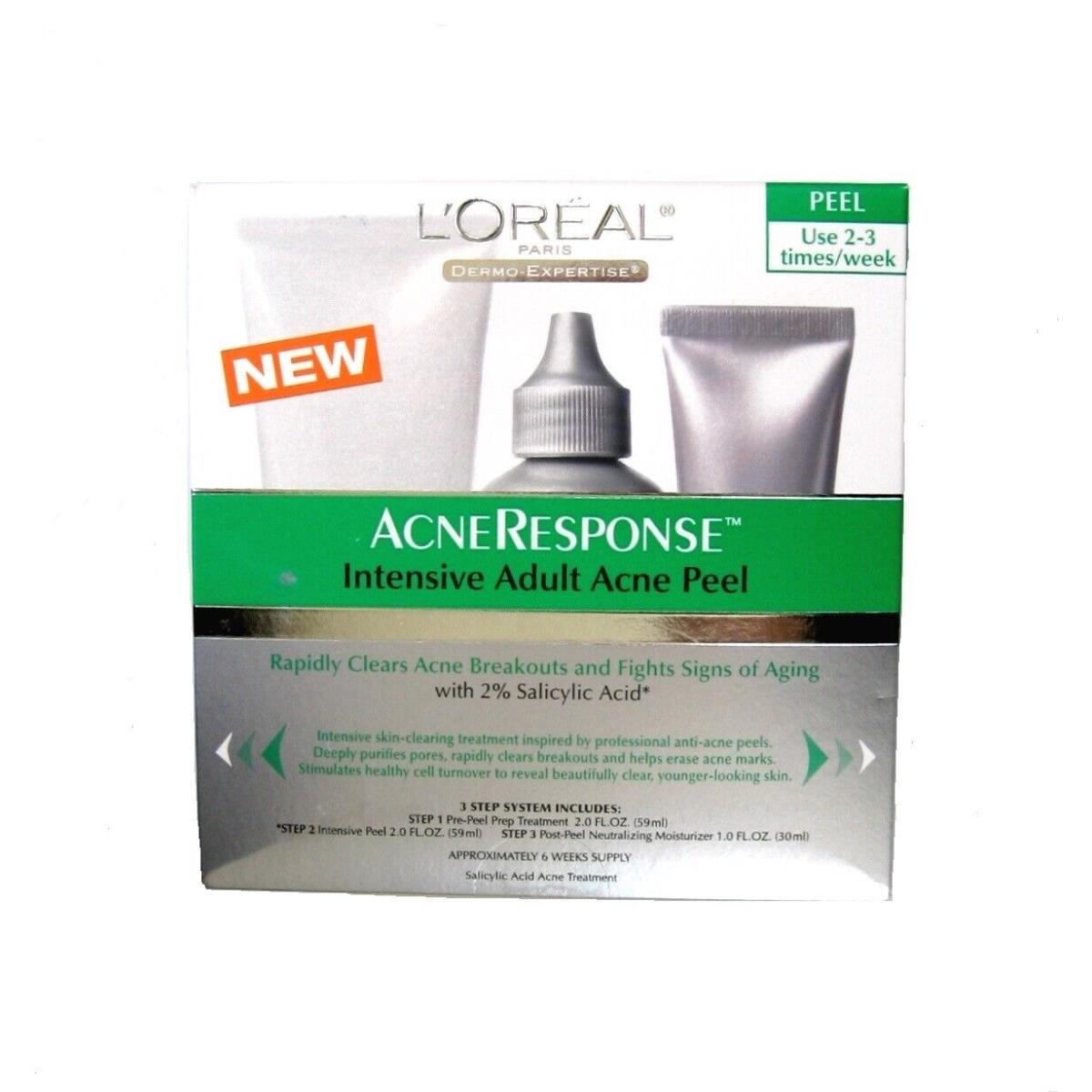 SK9 Loreal Paris Acneresponse Intensive Adult Acne Peel 3Steps Set 6wks Supy