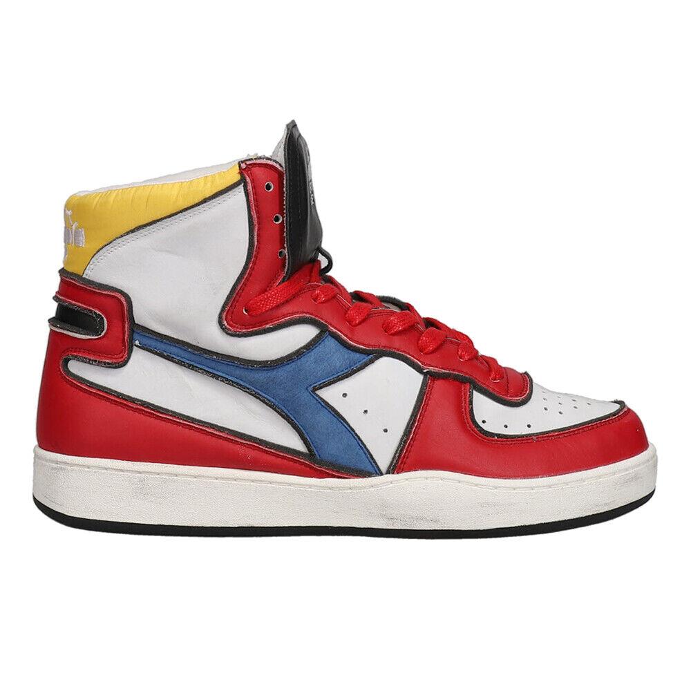 Diadora Mi Basket Dessau High Top Mens Red Sneakers Casual Shoes 178601-C0673