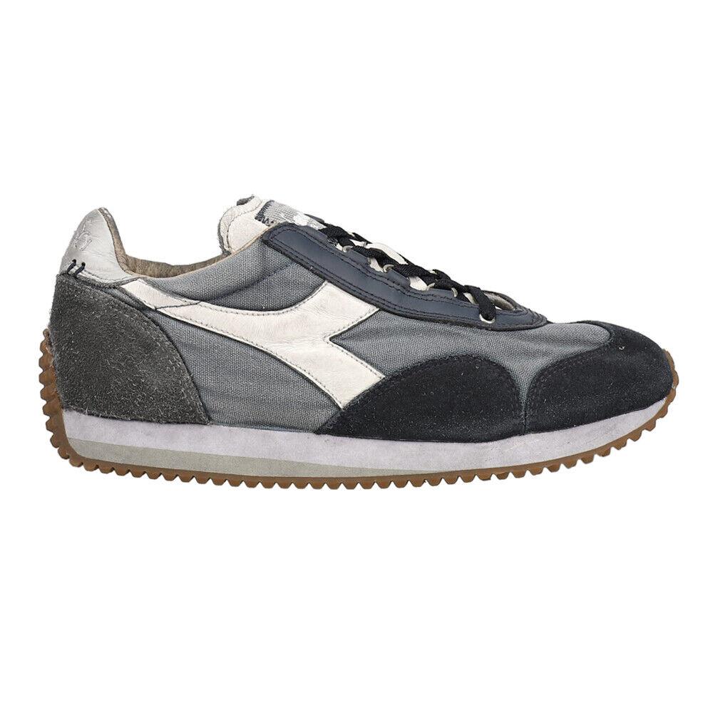 Diadora Equip Dirty Stone Wash Evo Lace Up Mens Blue Sneakers Casual Shoes 1747