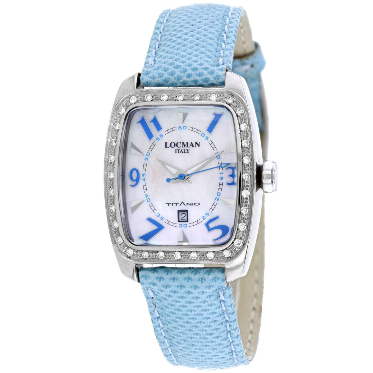 Locman Women`s Titanio Mother of Pearl Dial Watch - 483RMOPSK2D/BK KS