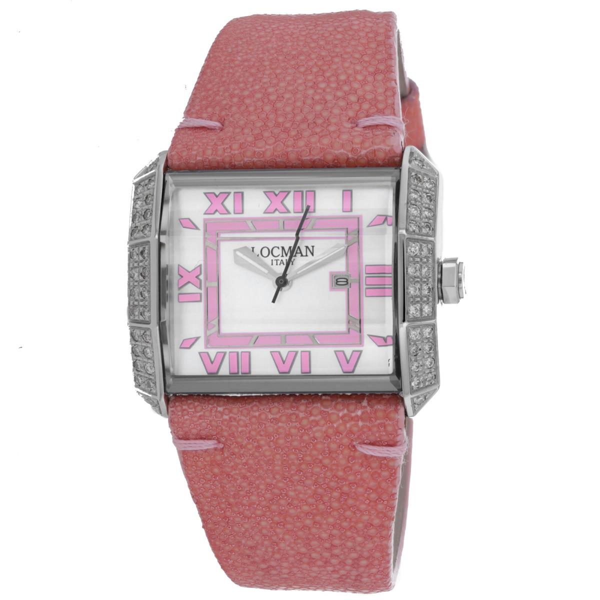 Locman Women`s Otto White Dial Watch - 232MOPPKDC/PK Stg by Locman Italy