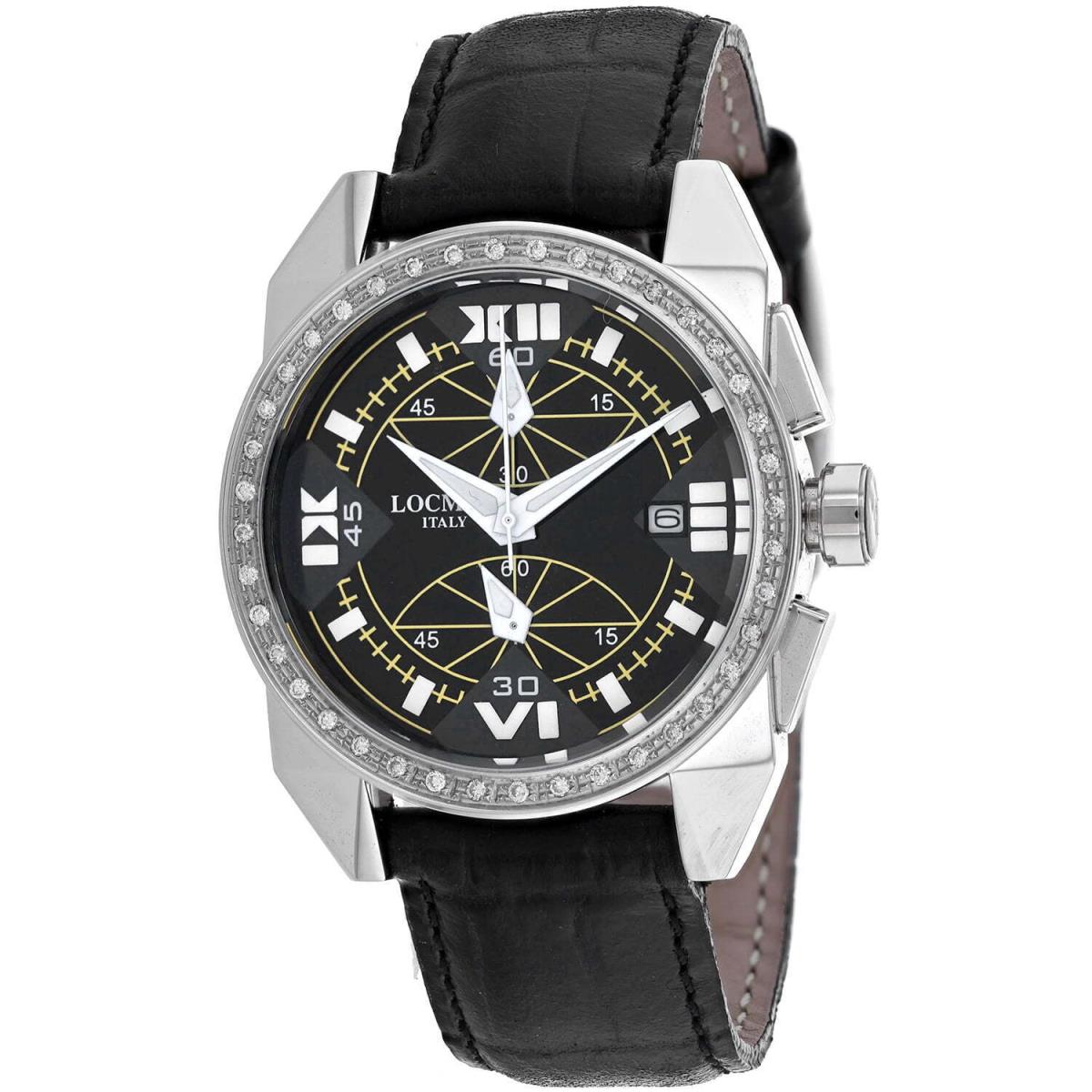 Locman Women`s Cavallo Pazzo Black Dial Watch - 161BKWHD/BK Leal by Locman Italy