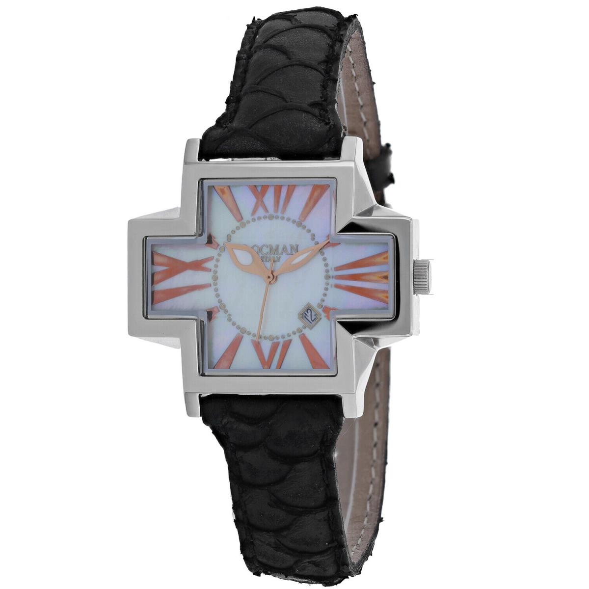 Locman Women`s Italy Plus Mother of Pearl Dial Watch - 181MOPWH/BK KS by Locman Italy