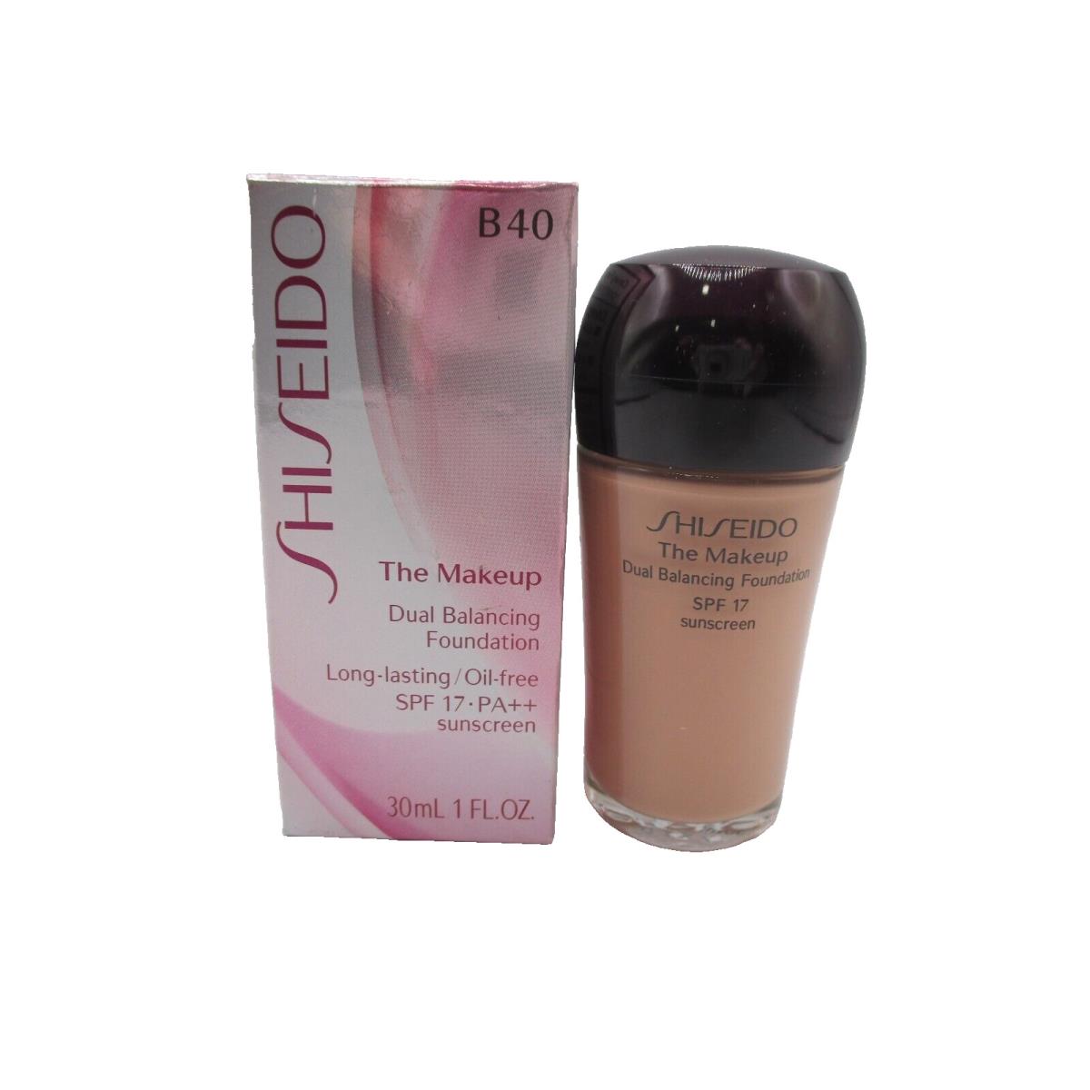 Shiseido The Makeup Dual Balancing Foudation 17 Pa++ B40 1 Oz