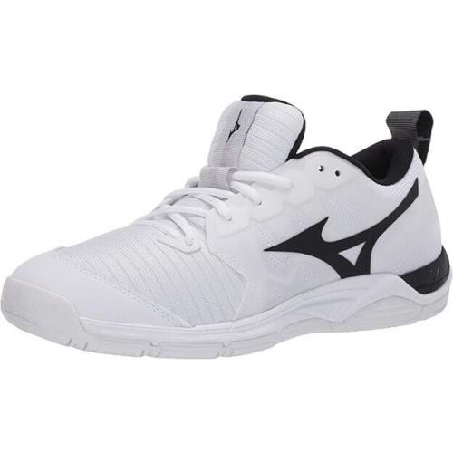 Mizuno Women`s Wave Supersonic 2 Indoor Volleyball Shoes White Black Size 10