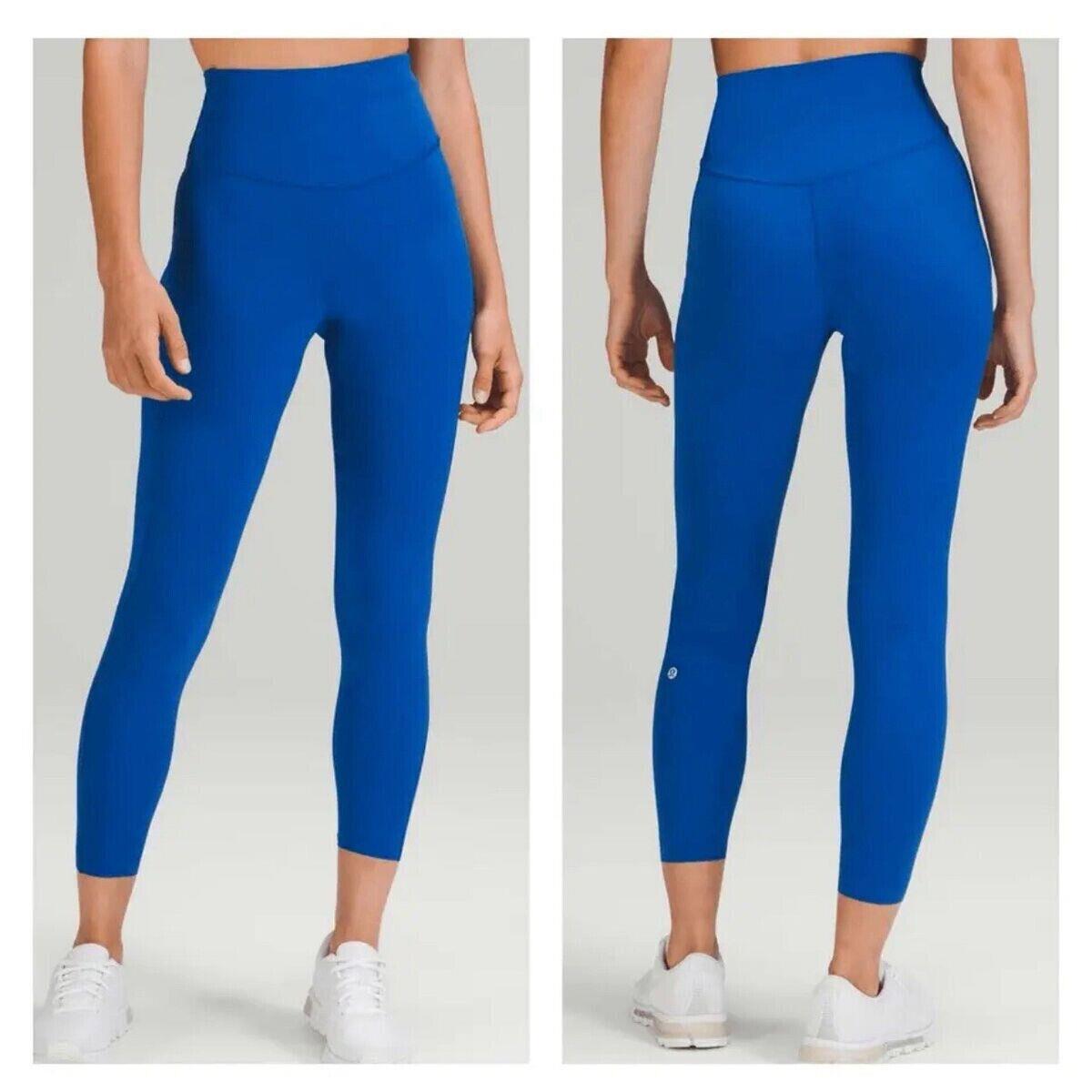 Lululemon Base Pace Leggings 14 HR 25 Womens Symphony Blue Bright Run