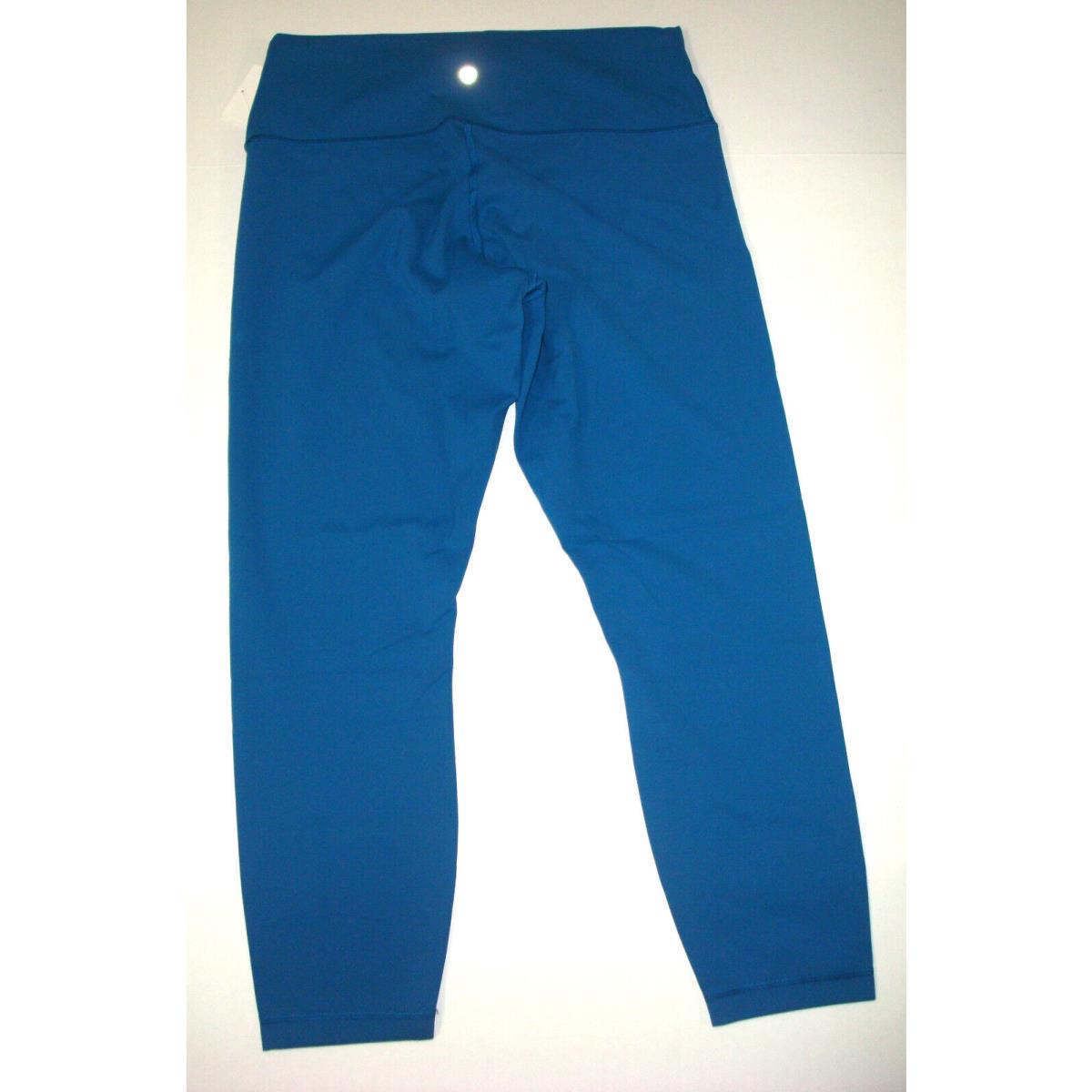 Lululemon Wunder Train Leggings 20 HR 25 Womens Capri Blue Pretty Gym