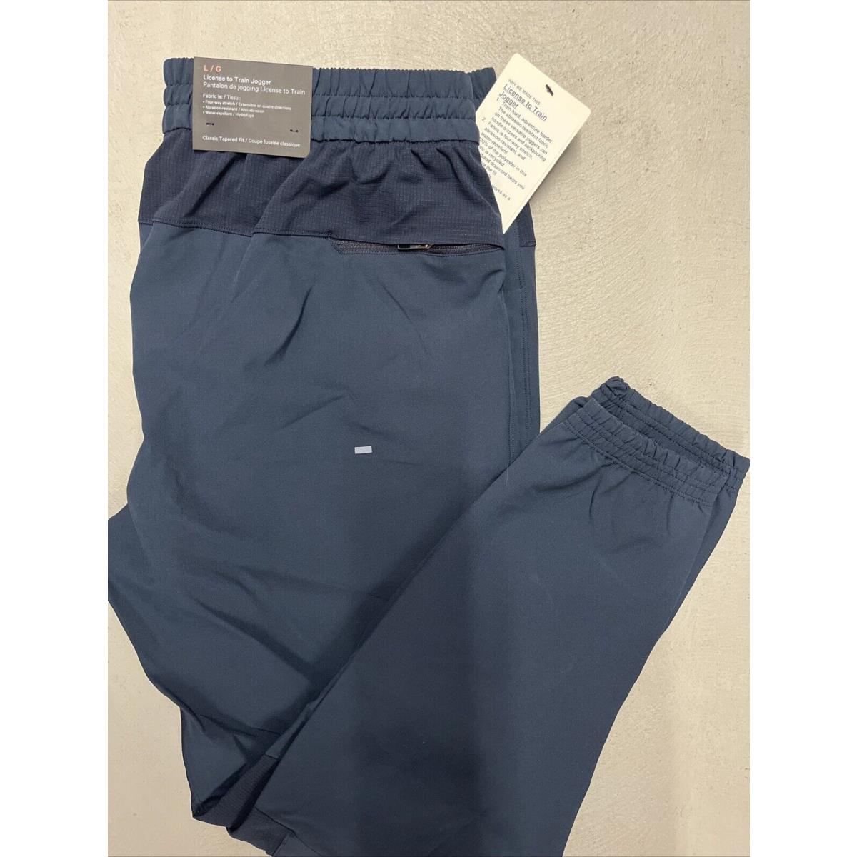 Lululemon License to Train Jogger Pants - Men`s Large Navy Blue