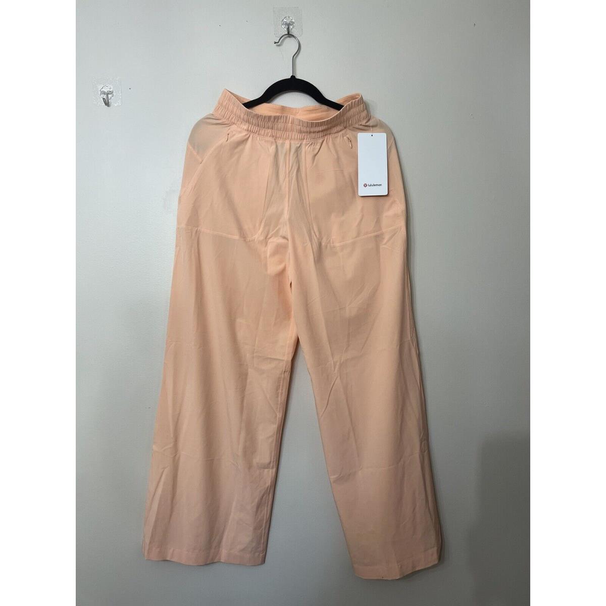 Lululemon Size 6 Swift Mid-rise Wide-leg Pant Full Length Peach Bellini