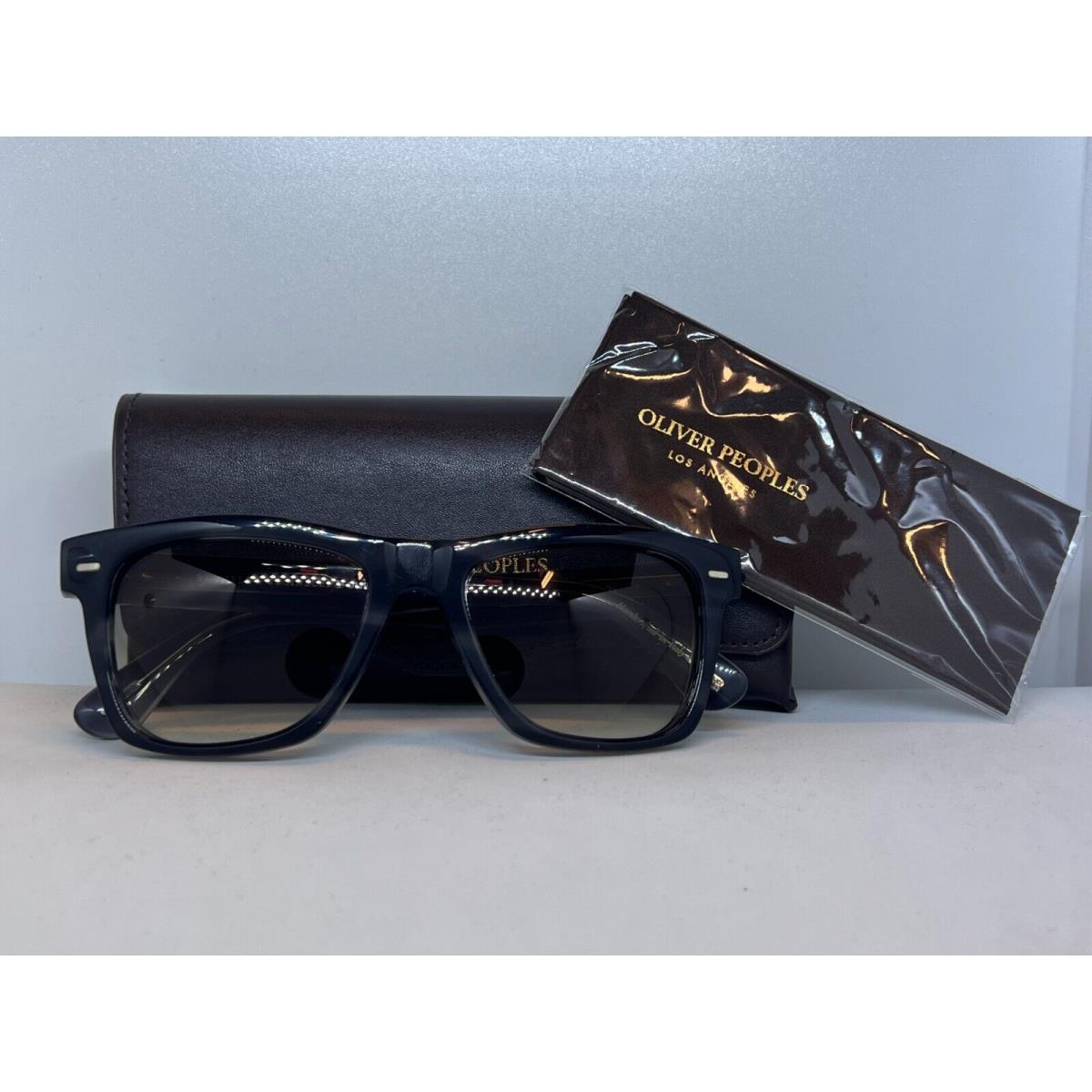 Oliver Peoples Los Angeles 539SU Vintage Handcrafted Sunglasses Brunbllo - Frame: Black, Lens: Black