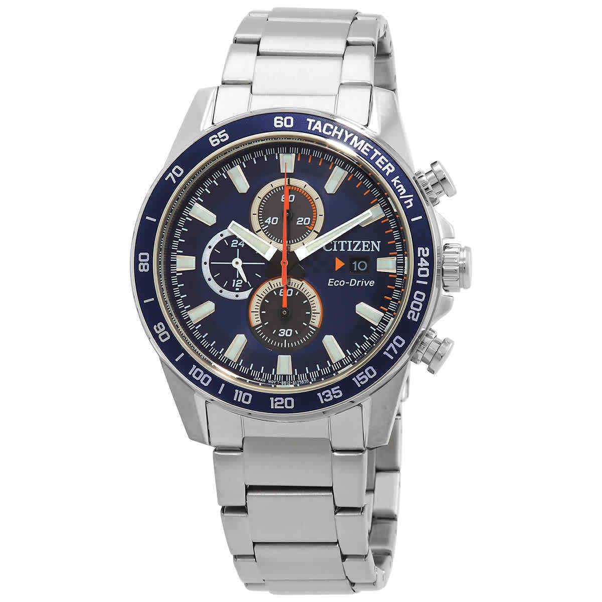 Citizen Chronograph Blue Dial Men`s Watch CA0781-84L