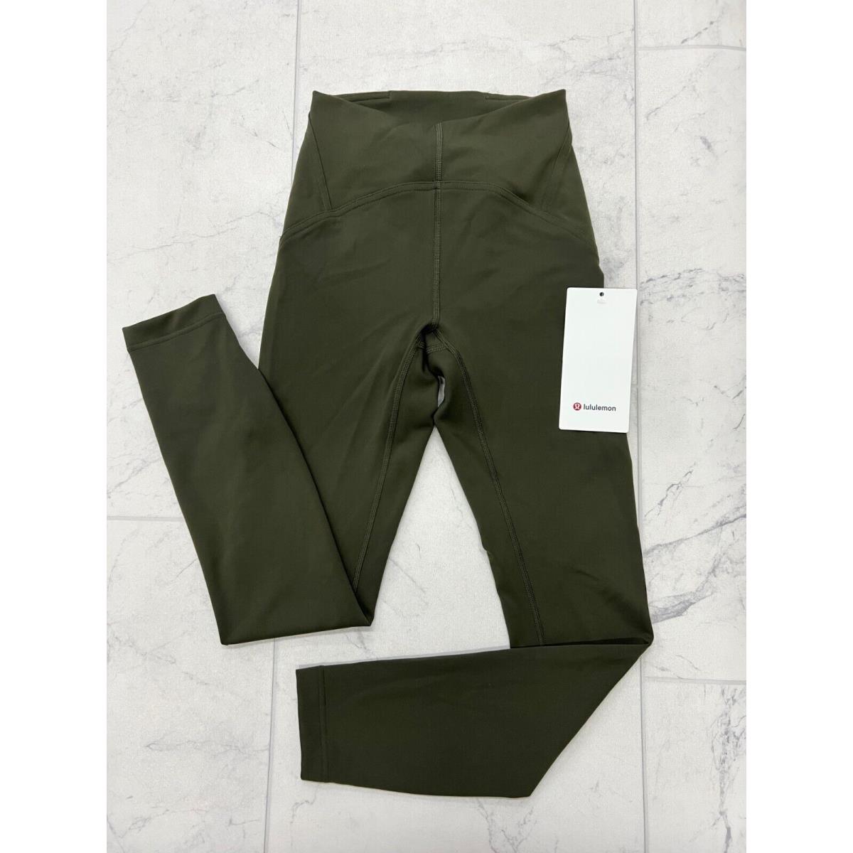 Lululemon Instill High Rise Tight 25 In Dark Olive Size: 2