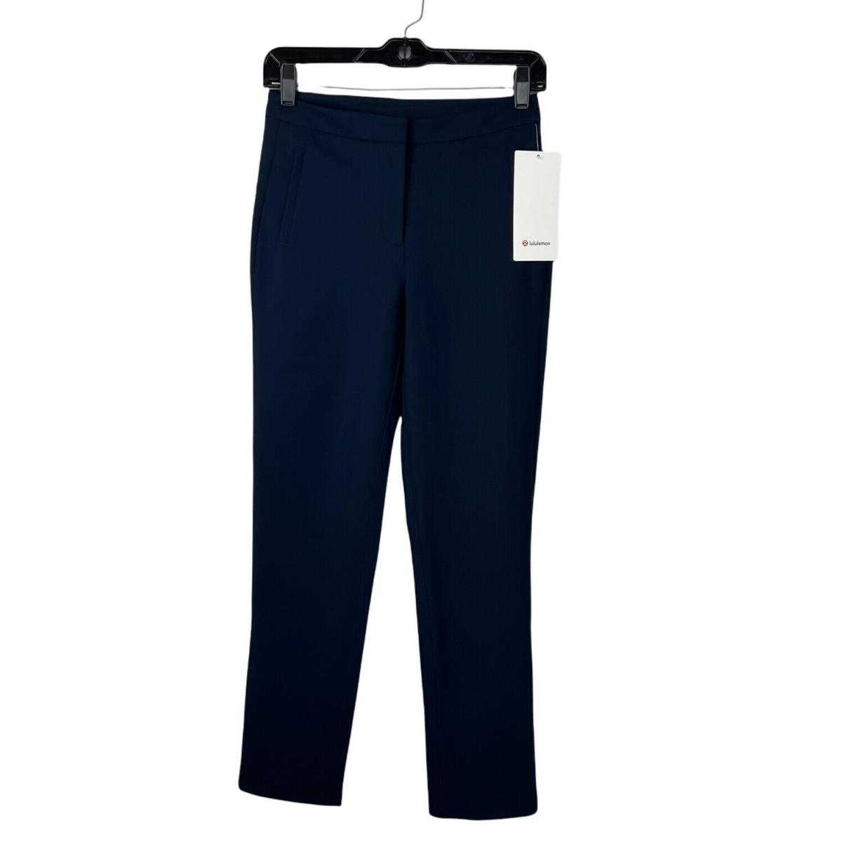 Lululemon Sz 2 On The Move Pant Navy Blue