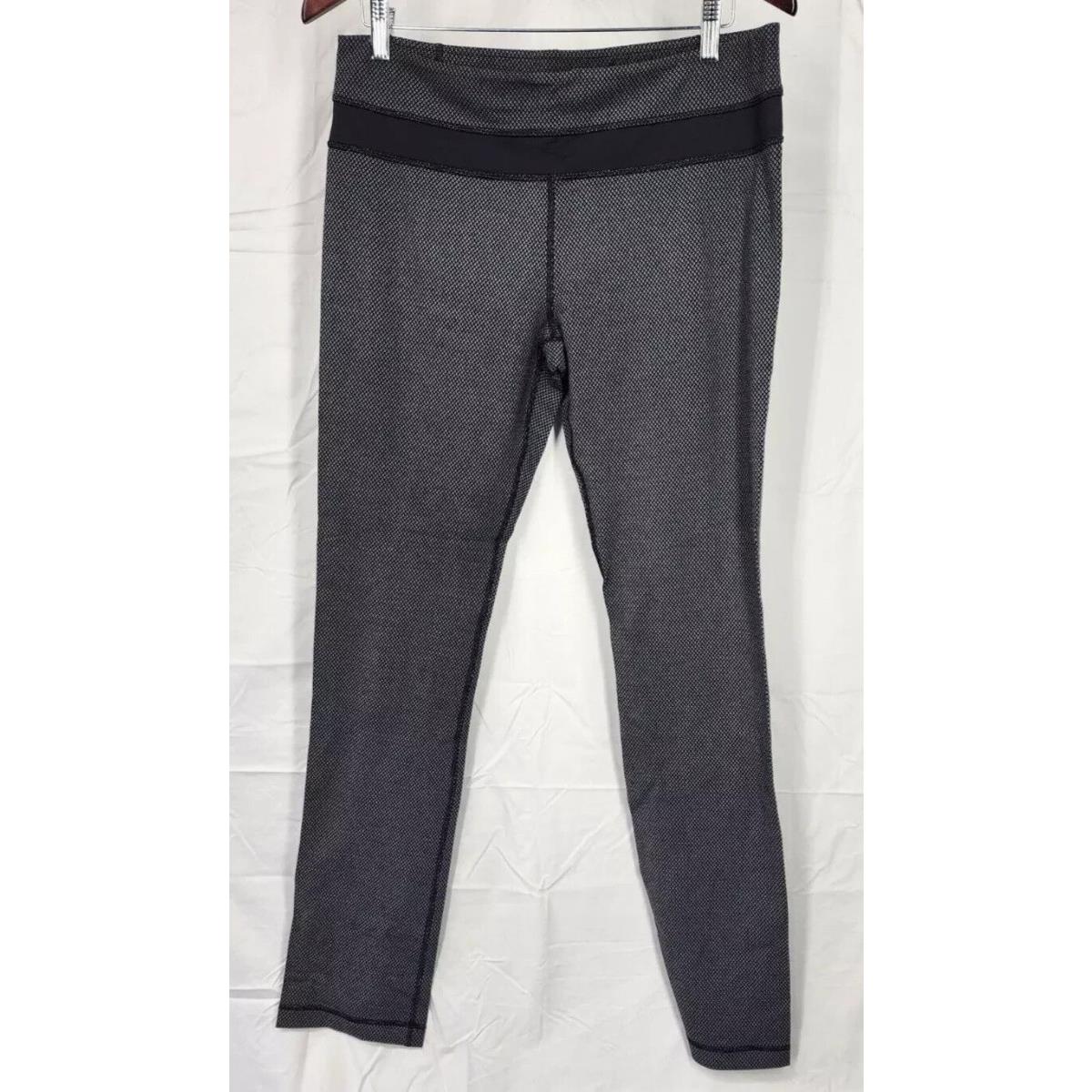 Lululemon Skinny Groove Black Dot Luon Pant Size 12