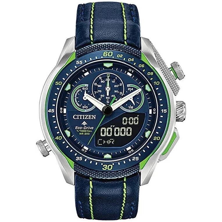 Citizen Promaster Sst JW0138-08L Chronograph Eco Drive Water Resist 20bar B3810