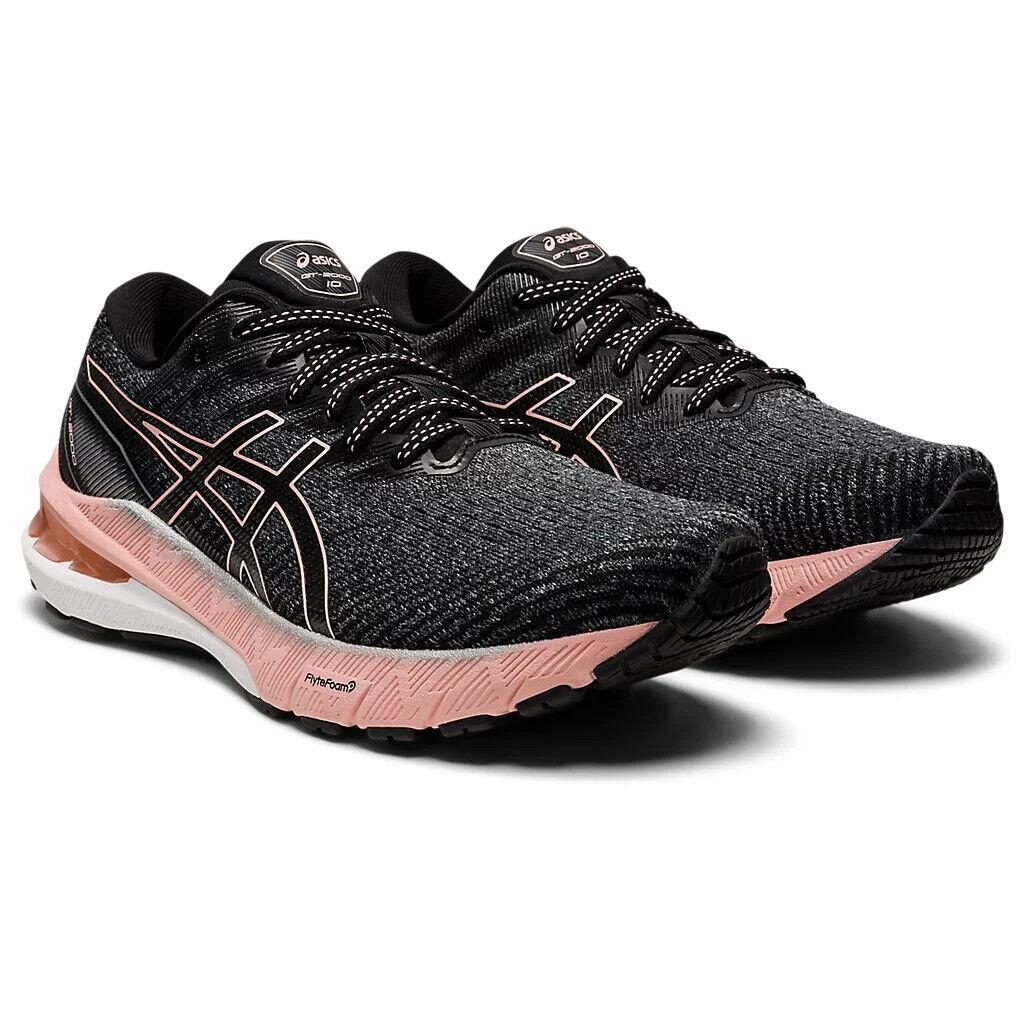 Asics GT-2000 10 1012B045.021 Sneakers Women`s US 6 Black Running Shoes EEE3373