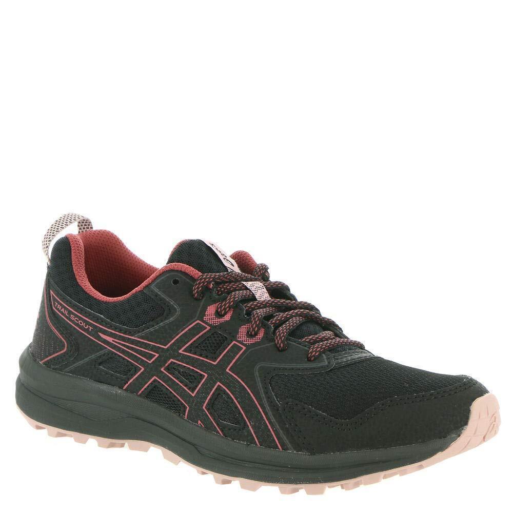 Asics Women`s Trail Scout Running Shoes Black/dried Rose