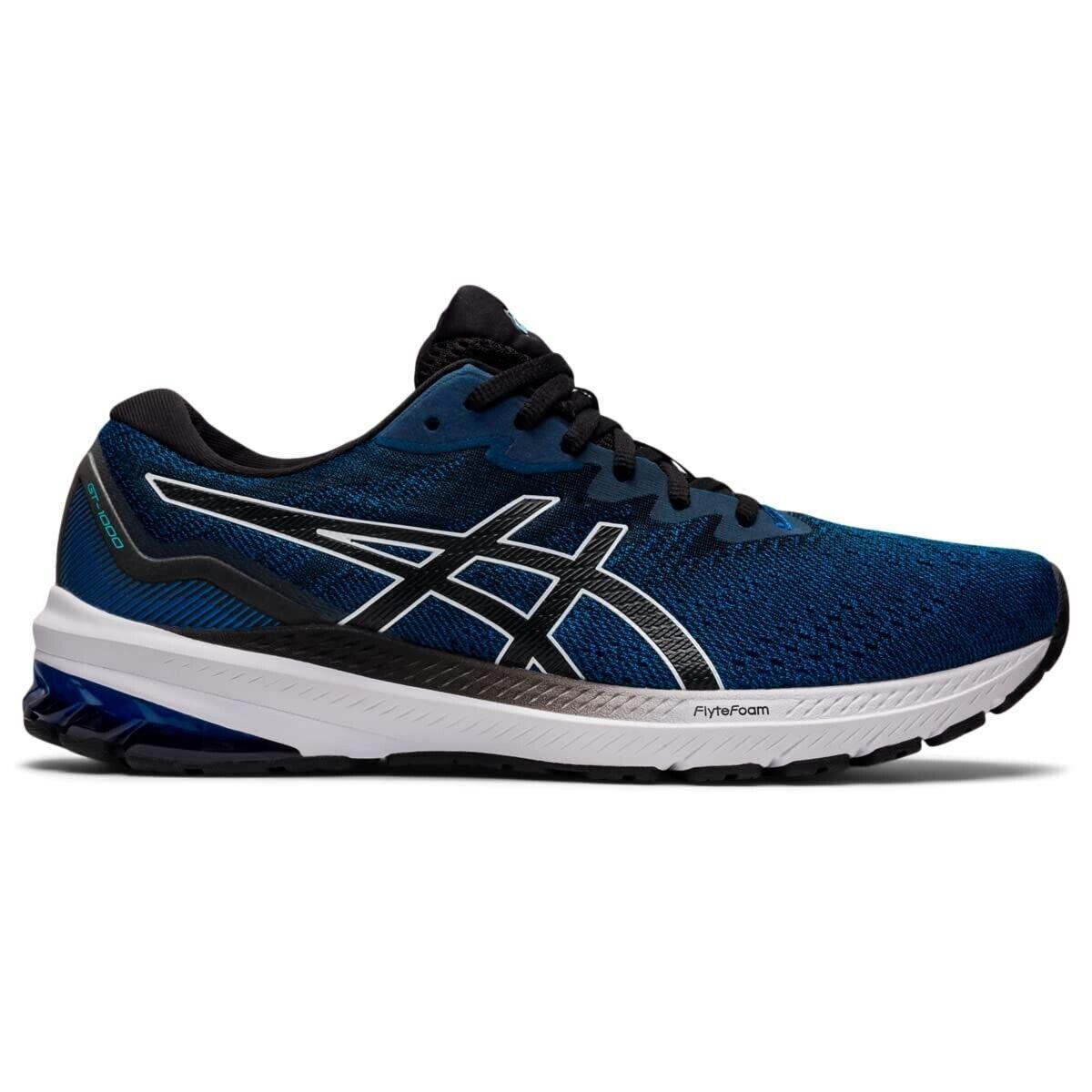 Asics GT-1000 11 1011B354.400 Sneaker Women`s 9 Blue Black Running Shoes EEE3344