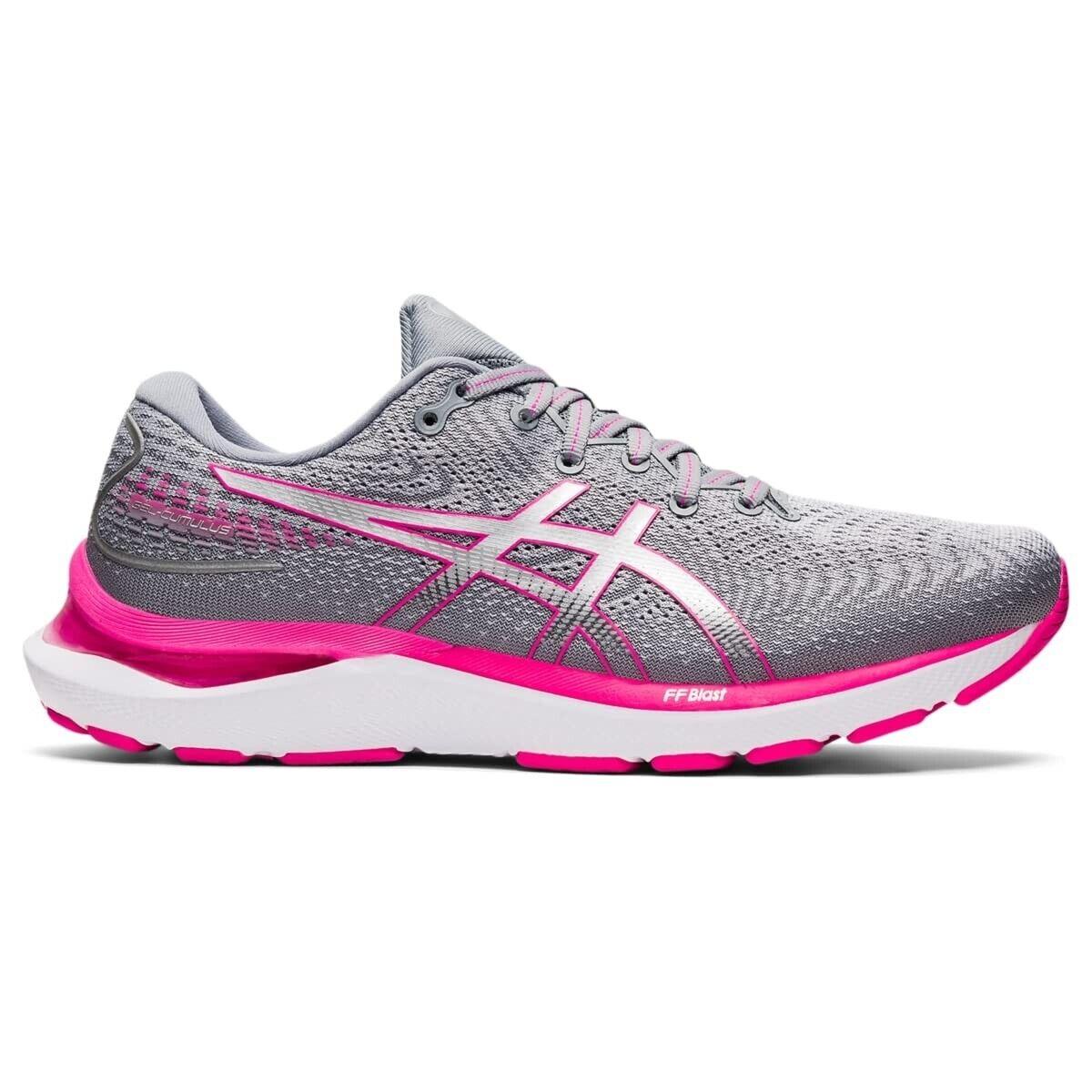 Asics Gel-cumulus 24 1012B206.021 Sneakers Women Grey Pink Running Shoes EEE3341