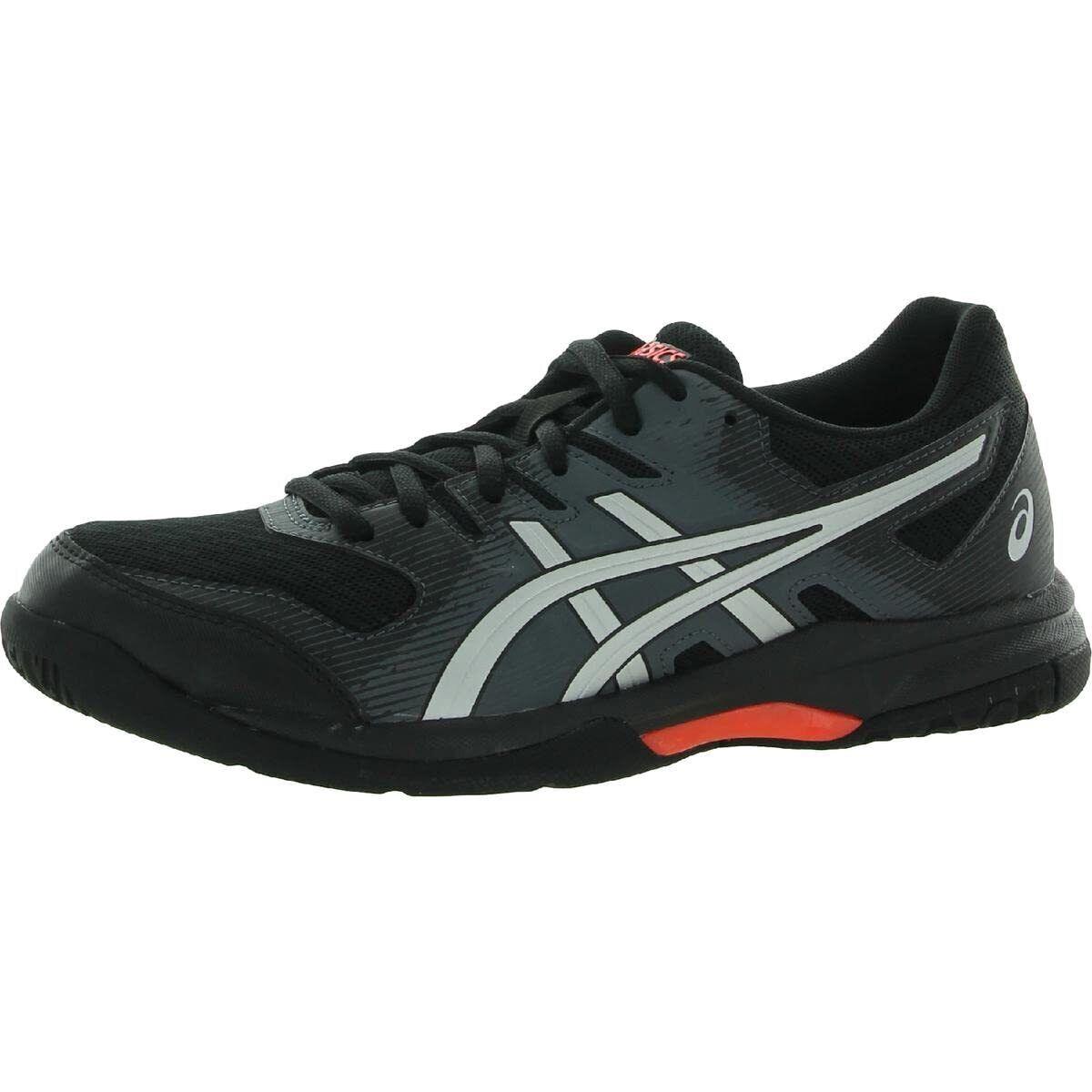 Asics Men`s Gel-rocket 9 Indoor Court Shoes 15M Black/sunrise Redm