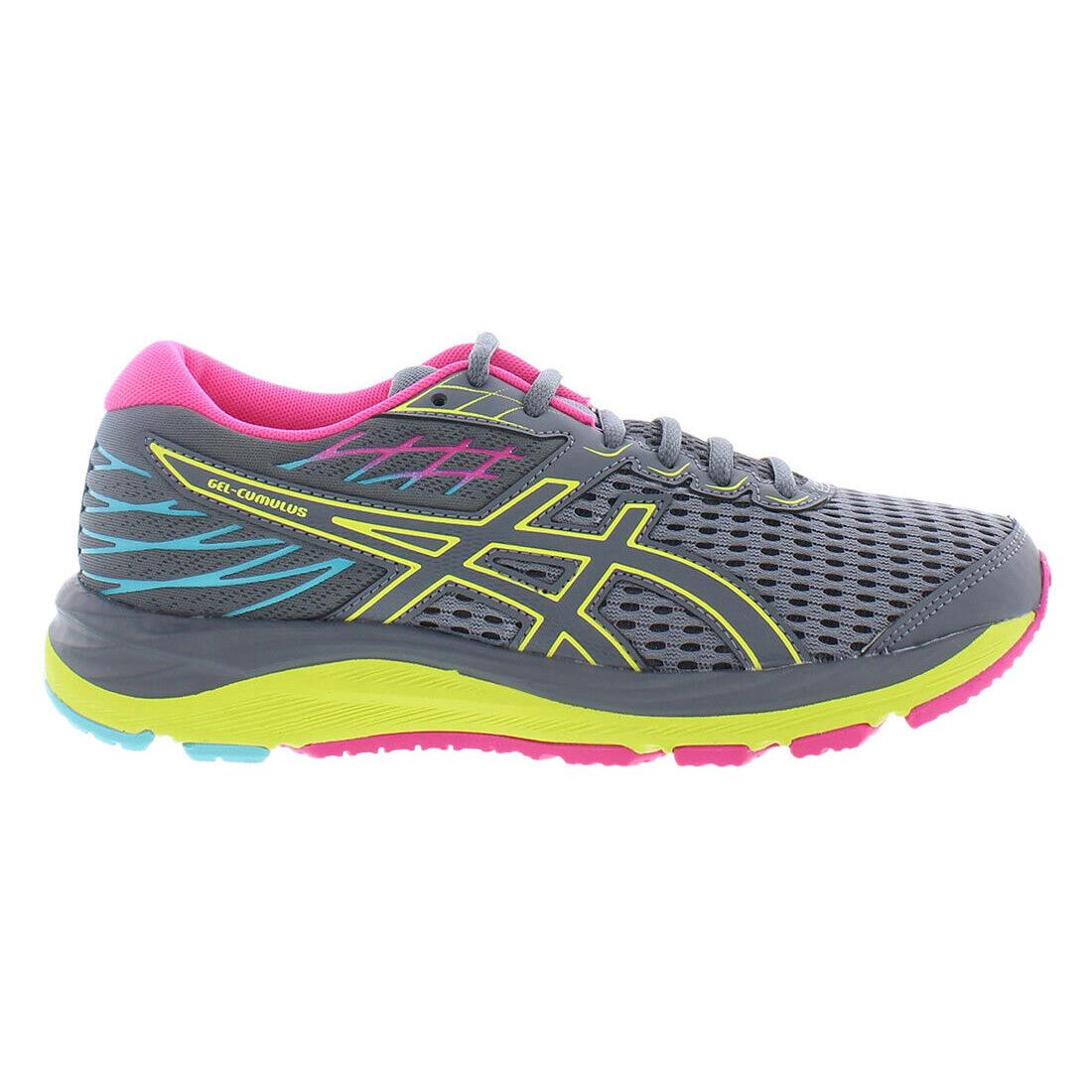 Asics Gel-cumulus 21 Gs Girls Shoes Size 5.5 Color: Grey/yellow