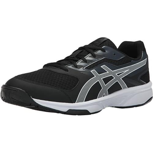 Asics Men`s Upcourt 2 Volleyball Shoes Black/white/dark Grey 10 US Save