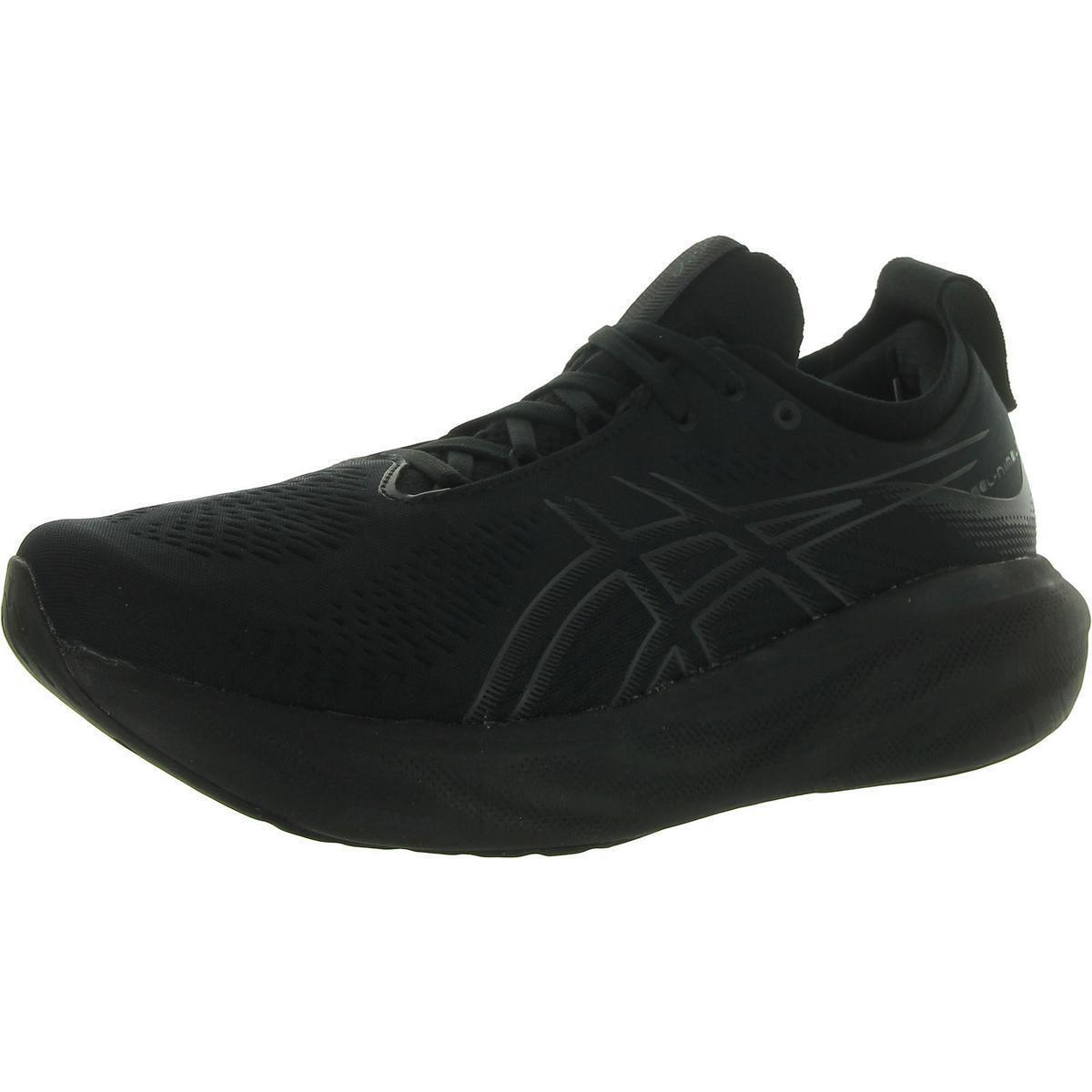 Asics Mens Gel Nimbus25 Black Gym Casual and Fashion Sneakers 10 Medium D 2743