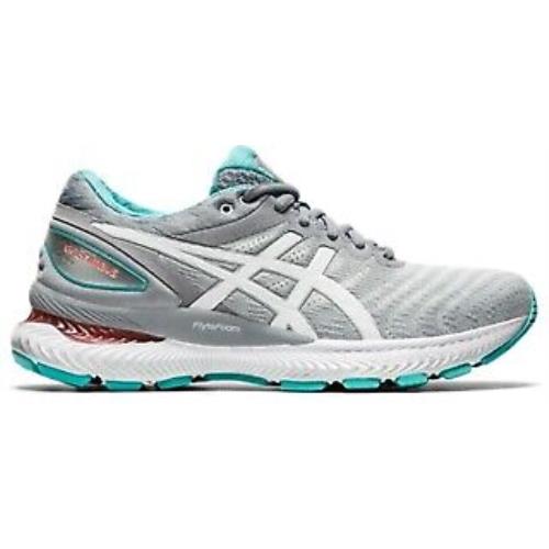 Asics Women`s Gel-nimbus 22 Running Shoes Sheet Rock/white - 1012A587-020 Sheet