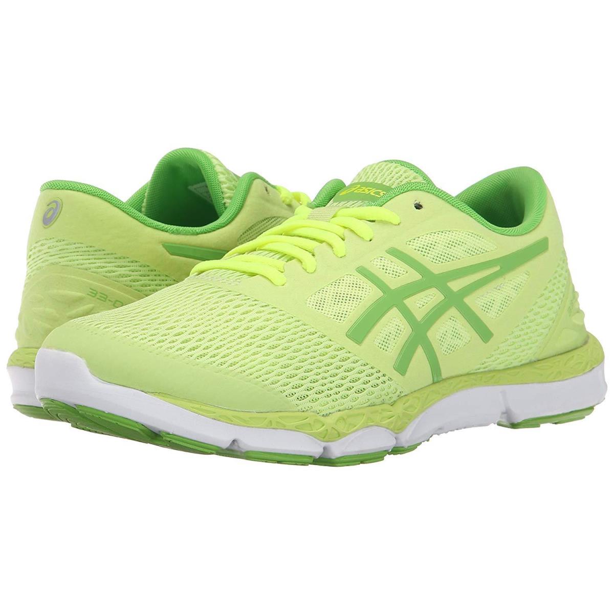 Asics Women`s 33 Dfa 2 Sz 8 Shoe Sharp Green Jasmin Green Yellow T672N