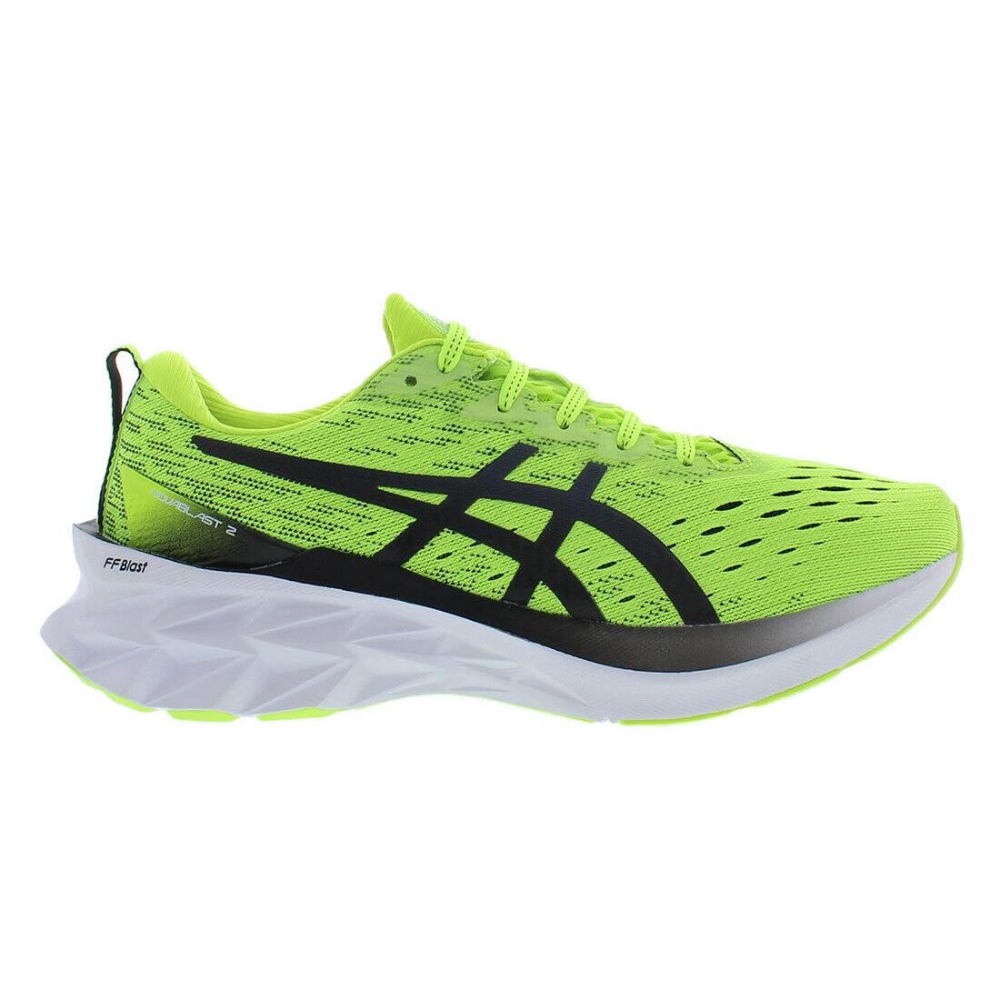 Asics Novablast 2 Mens Shoes Size 8 Color: Neon/black