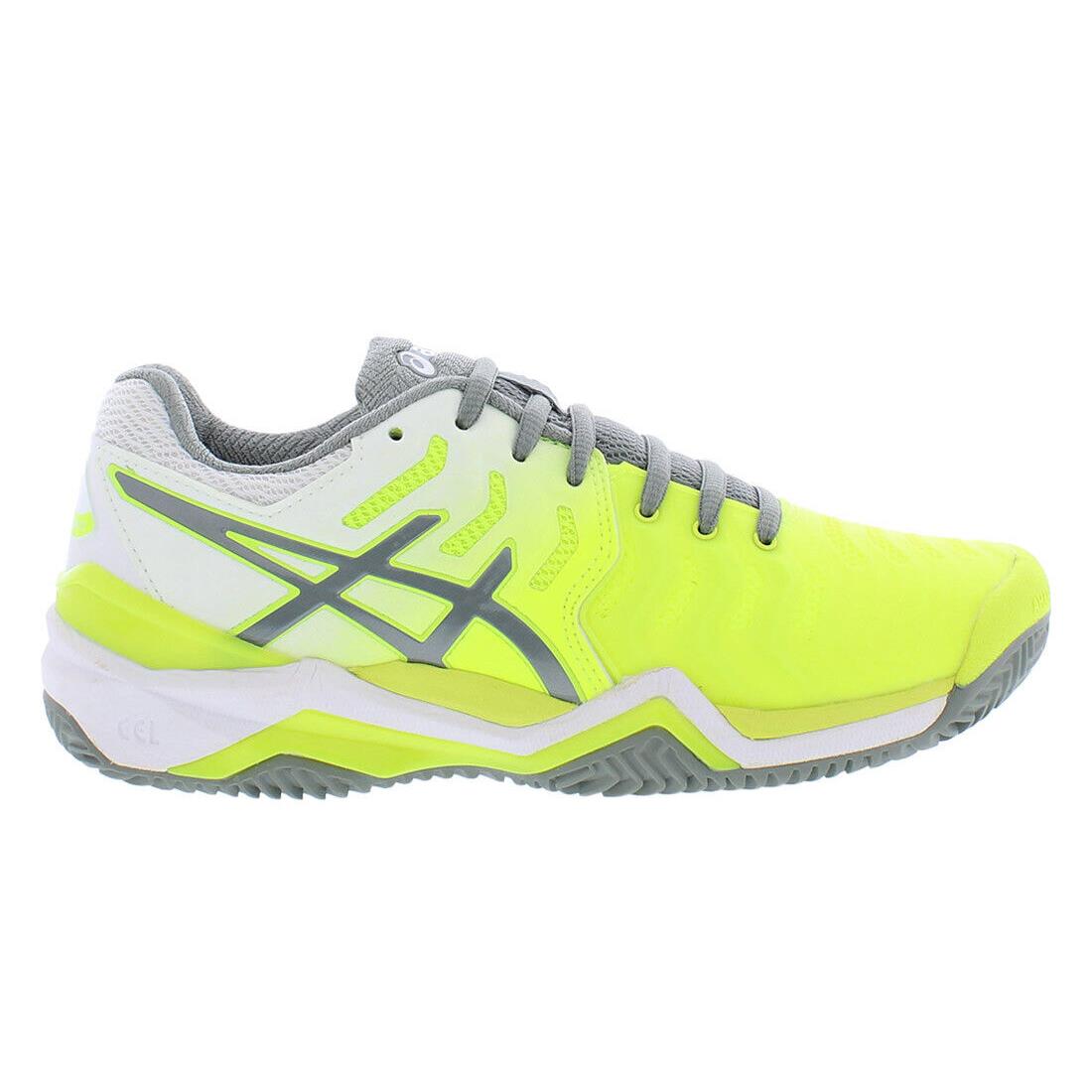 Asics Gel-resolution 7 Clay Womens Shoes Size 5 Color: Neon/grey